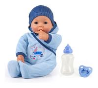 Poupée Hello Baby Garçon avec Fonction - BAYER DESIGN - 46 cm - Bleu - A partir de 10 mois