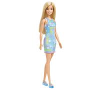 Poupée - HGM59 - Robe florale colorée - Bleu - Hauteur 30,4 cm
