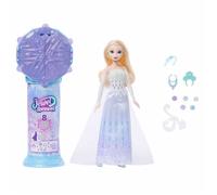 Mattel Poupée Elsa La Reine des Neiges avec 8 surprises, boîte à bijoux et bague JJY36