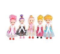 Poupée Kayani - Lot de 5 figurines pour filles - Une petite poupée avec un design mignon et une taille qui facilite le jeu | Une collection de jouets amusante pour les filles avec un hasard