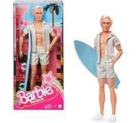 Poupée Ken du film Barbie - Barbie - Ensemble de plage - Planche de surf - Baskets blanches