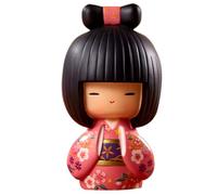 Poupée Kokeshi authentique par Kimmidoll Figurine de geisha japonaise, 10,9 x 7,1 x 30,5 cm, décoration artisanale en résine