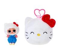 L.O.L. Surprise Peluche réversible Loves Hello Kitty 41cm - 5 surprises, porte-clé (modèle aléatoire)