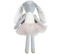 Poupée Lapine Danseuse Ange Tutu Rose Albetta® 28cm Coton Bio - D
