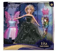 Poupée - Lisa - Transformable en sirène - Tenue féerique - 29 cm
