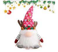 Poupée lumineuse de Noël - Peluche sans visage - Vieil homme - Jouet doux pour les vacances - Pères Noël décoratifs lumineux avec lumière LED - Jolie poupée de Noël pour la maison - Cheminée de table