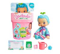 Poupée Luvibubs, Ajoute de l'engrais, arrose et Regarde Brave Bella Pousser, Contient Un Pot Qui se transforme en Chaise Haute, Un gobelet arrosoir et Un Accessoire Surprise, 4 à Collectionner
