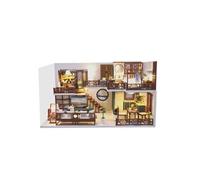 Poupée-Maison En Bois 3D Ville Antique Bricolage Modèle Miniature Cadeaux de Noël Jouets BT035