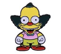 Poupée maléfique clown Halloween Chucky Spoof Parodie Treehouse Horrors Animated Cartoon Comédie TV Show Animation Humour Blague Badge en émail 3,2 cm, 1.25 Inches, Émail, émail