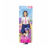 Poupée mannequin - Barbie - Métiers Pilote avec uniforme et casquette amovibles - Dès 3 ans