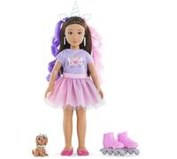 Corolle Girls - Coffret Luna Licorne, poupée Mannequin, 28cm, 4 Accessoires, dès 4 Ans, 9000600250