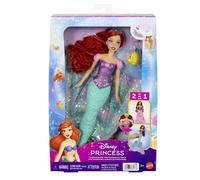 Poupée mannequin - Disney Princesses - Ariel Transformable avec figurine Polochon - Dès 3 ans