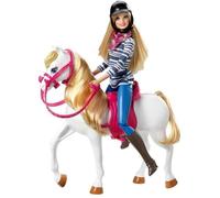 Poupée mannequin et accessoires Barbie - Cfn42 - Cheval inclus