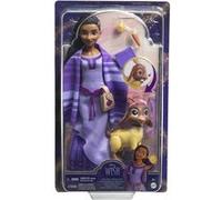 Mattel Coffret poupée Disney Wish Asha du Royaume de Rosas, animaux HPX25