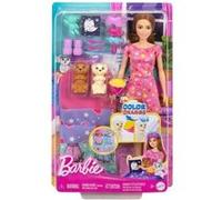 Barbie Poupée Puppy Slumber Party Rose pour enfants