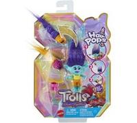Mattel Trolls 3, Figurine Branche Hair Pops à Fonction Avec Vêtements Amovibles, 2 Hair Pops Et Accessoires Surprises Inclus, Jouet Enfant, A Partir De 3 Ans, HNF12