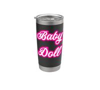 Poupée mignonne et séduisante GirlyCore Y2K Kawaii BimboCore Baddie Gobelet isotherme en acier inoxydable double paroi