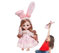 Poupée mignonne pour fille - 13 articulations articulées - 16 cm - Belle robe de princesse à enfiler - Jouet pour enfants - Cadeau d'anniversaire pour fille