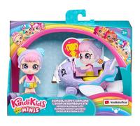 Poupée Mini Kindi et avion - MOOSE TOYS - Rainbow Kate - 9cm - Licence Kindi Kids