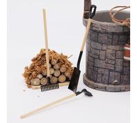 Poupée Miniature 1/12, Maison De Jardinage, Pelle Râteau Truelle Ensemble Outil Vie Scène Accessoire Meubles Décoration Modèle 3 Pièces