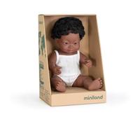 Miniland Garçon Africain 38 cm avec Syndrome Down 31175