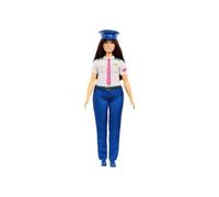 Poupée mode Barbie Career Pilote avec uniforme amovible chaussures et chapeau bleu multicolore