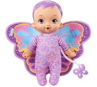 Poupée Mon Premier Bébé Papillon - MyGardenBaby - 23 cm - Violet - Corps Souple - Ailes en Peluche