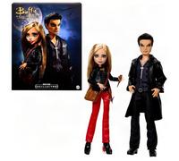 Poupee - MONSTER HIGH - Skullector - Coffret 2 poupées Buffy & Angel - Plastique multicolore - Accessoires et socles
