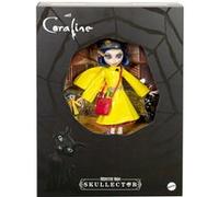 Monster High Poupée Skullector Coraline – Imperméable jaune, robe et accessoires – JHK65