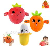 Poupée musicale interactive avec capteurs, oreilles musicales sensibles au piano, jouet musical pour enfants sensible au corps humain, métronome en peluche en forme de fruit, jouets interactifs (Mix)