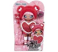MGA Poupée Valentina Moore – Tenue rouge, cheveux roses, robe cœur & brosse – Sweetest Heart