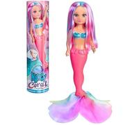 Poupée Nancy Corail NAC69000 - Sirène 100% - Queue de sirène - Tissu Multicolore - Crinière Multicolore