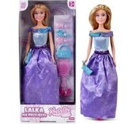 Poupée Natalia 29Cm Princesse Violet 122033 Poupée En Robe De Bal, 3X Épingle, 2X Sac À Main, Brosse, Chaussures