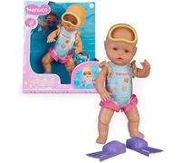 Nenuco Poupée Apprenez à Plonger 35 cm corps dur jambes mobiles nage seule maillot de bain et palmes