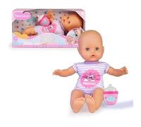 Poupée Nenuco Famosa NFN87000 Biberon Hochet - Rose - 35 cm - Aide au développement affectif et émotionnel