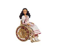 Mattel Poupée Nessarose – fauteuil roulant, cheveux bruns bouclés, tenue de bal amovible HXY36