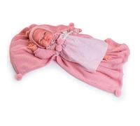 Poupée Nouveau-né - Muñecas Antonio Juan - Corps en Tissu - Accessoires Inclus - Couleur Rose