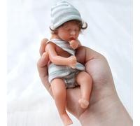 Poupée Nouveau-Né Réaliste En Silicone, 6 Pouces, 15 Cm, Corps Complet, Joli Enfant En Bas Âge, Bain, Sommeil, Jeu D'Accompagnement, Cadeau