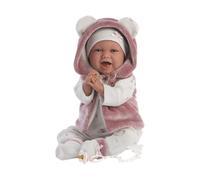 Poupée Nouvelle-Née Pleureuse Veste Fuchsia 42 Cm. Llorens 74070
