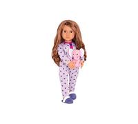 Poupée - OUR GENERATION - Maria - 46 cm - Cheveux châtains - Pyjama & peluche