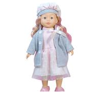 Poupée parlante Bambolina 46 cm - parle, chante et raconte Cendrillon, manteau gris + 14 accessoires
