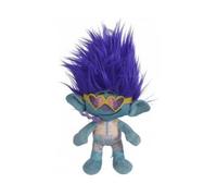 Poupee Peluche Branche Super Star Rock 24 cm - pour Trolls World Tour - Doudou Fille - Set Jouet Figurine - avec Carte Animal
