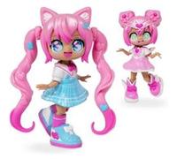 Bandai Poupée personnalisable Animakii HEA26352 – Magicienne & Écolière, 4 visages, 2 coiffures
