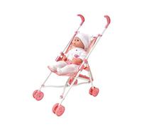 Poupée Peterkin | Poussette pliable de luxe à quatre roues pour poupées jusqu'à 56 cm. La poussette mesure 52 x 27 x 55 cm | Poupées et accessoires | À partir de 3 ans