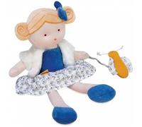 Jolijou - Pollen l'abeille Bio - Poupée - Boite cadeau - 25 cm - Cadeau de naissance - Jaune et beige - DC3850