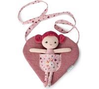Lilliputiens Aline With Heart Bag Doll Rose