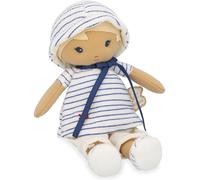 KALOO - Tendresse - Ma 1ère Poupée en Tissu Eli - Poupée de Chiffon 25 cm - Haut Marin - Jolie Boîte Cadeau - Ruban Personnalisable - Dès la Naissance, K200012