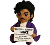 Poupée Prince Crochetée De Soutien émotionnel, Poupée Prince à Affirmation Positive, Petite, Amusante Et Mignonne, Faite à La Main, For Elle, Lui, Homme, Amis, Collègues, Diplômes Universitaires(Style