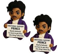 Poupée Prince Crochetée De Soutien émotionnel, Poupée Prince à Affirmation Positive, Petite, Amusante Et Mignonne, Faite à La Main, For Elle, Lui, Homme, Amis, Collègues, Diplômes Universitaires(Style