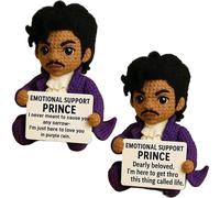 Poupée Prince Crochetée De Soutien émotionnel, Poupée Prince à Affirmation Positive, Petite, Amusante Et Mignonne, Faite à La Main, For Elle, Lui, Homme, Amis, Collègues, Diplômes Universitaires(Style